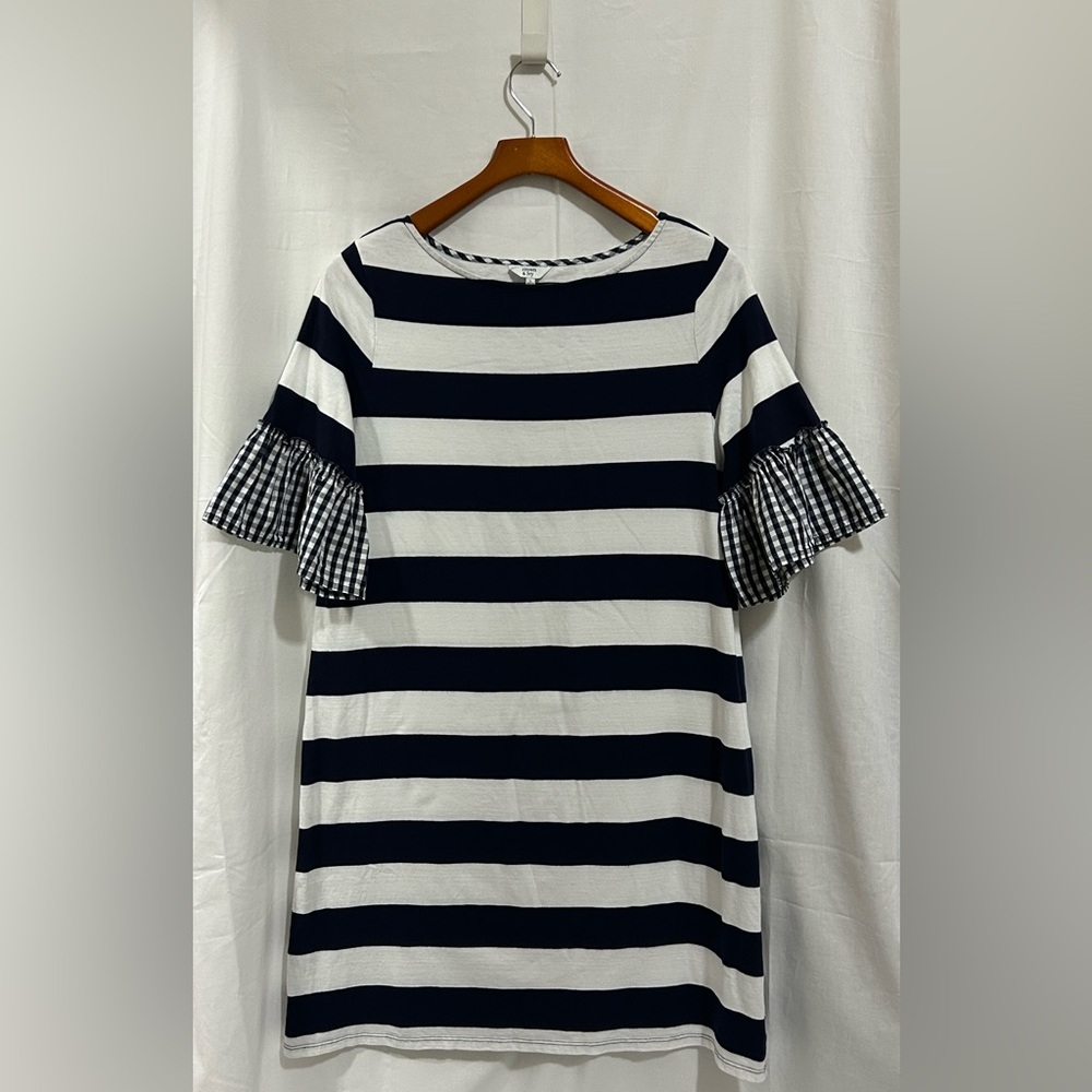 Crown & Ivy - Striped Navy Blue and White Women's Dress
